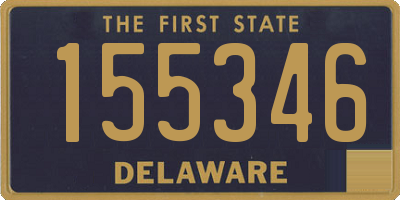 DE license plate 155346