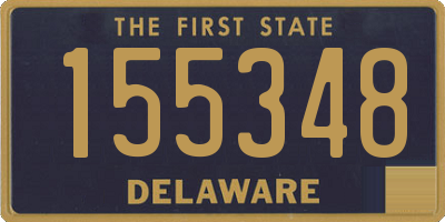 DE license plate 155348