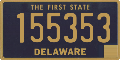 DE license plate 155353