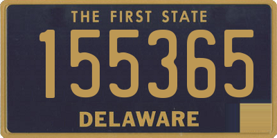 DE license plate 155365