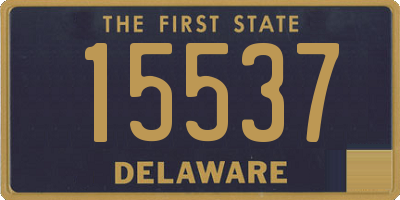 DE license plate 15537