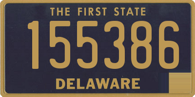 DE license plate 155386