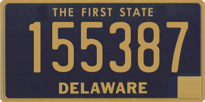 DE license plate 155387