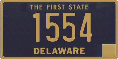 DE license plate 1554