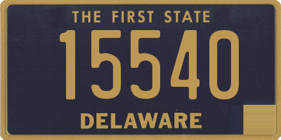 DE license plate 15540