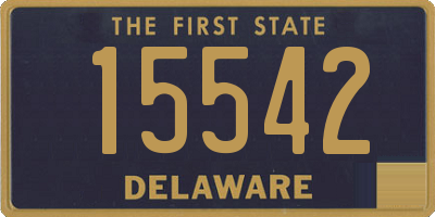 DE license plate 15542