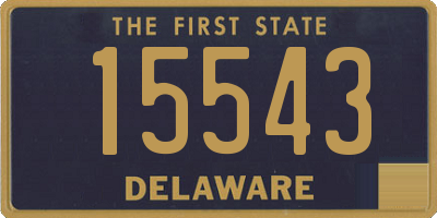 DE license plate 15543