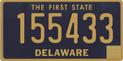 DE license plate 155433