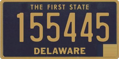 DE license plate 155445