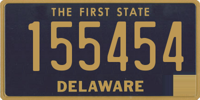 DE license plate 155454