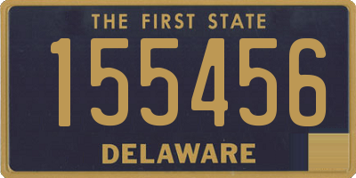 DE license plate 155456