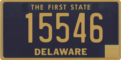 DE license plate 15546