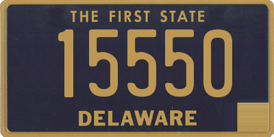 DE license plate 15550