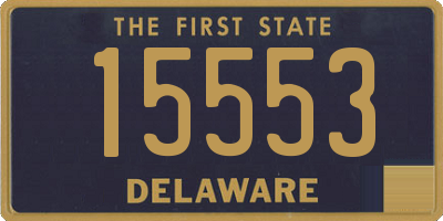 DE license plate 15553