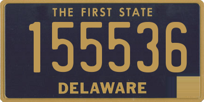 DE license plate 155536