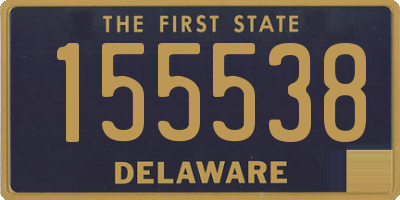 DE license plate 155538