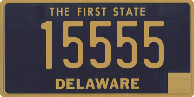 DE license plate 15555