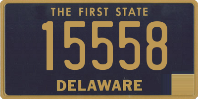 DE license plate 15558