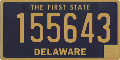 DE license plate 155643