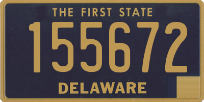 DE license plate 155672