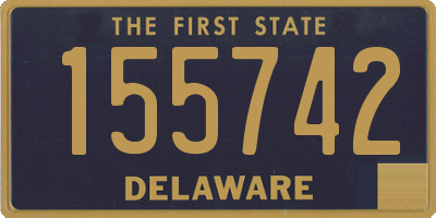 DE license plate 155742