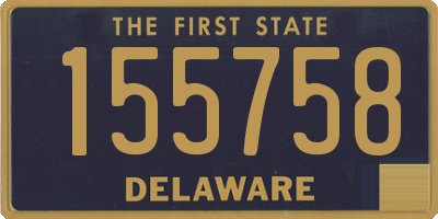 DE license plate 155758