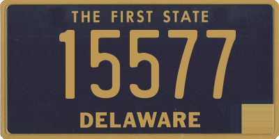 DE license plate 15577