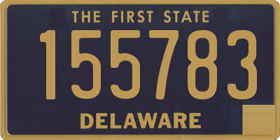 DE license plate 155783