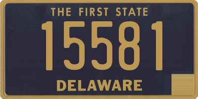 DE license plate 15581