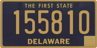 DE license plate 155810