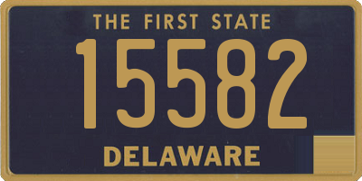 DE license plate 15582