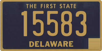 DE license plate 15583