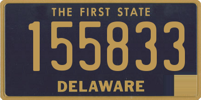 DE license plate 155833