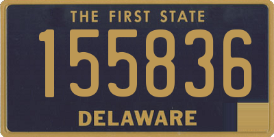 DE license plate 155836