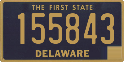 DE license plate 155843