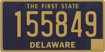 DE license plate 155849