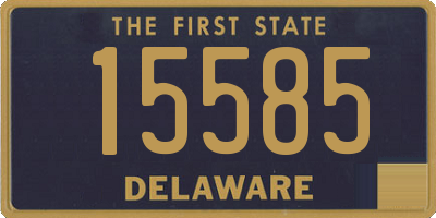 DE license plate 15585