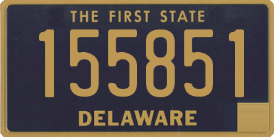 DE license plate 155851