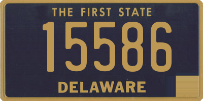 DE license plate 15586