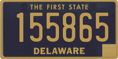 DE license plate 155865