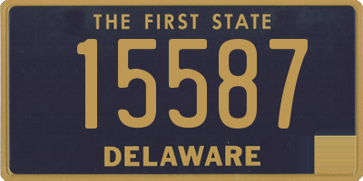 DE license plate 15587