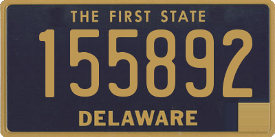 DE license plate 155892