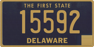 DE license plate 15592