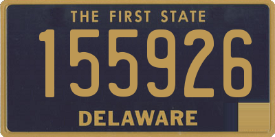 DE license plate 155926