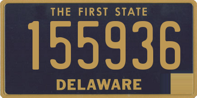 DE license plate 155936