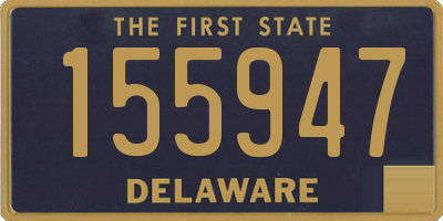 DE license plate 155947