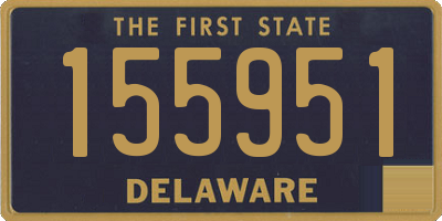 DE license plate 155951