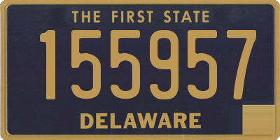 DE license plate 155957