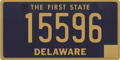 DE license plate 15596