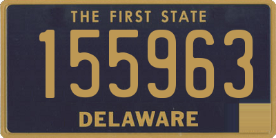 DE license plate 155963